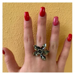 Anello Fiore Narciso Argento 925 - Cod. AN.112