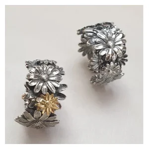 Anello Fascia Margherite Argento - AN.MARG.79