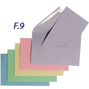 BIGLIETTI COLORI PASTELLO F9 (X10)