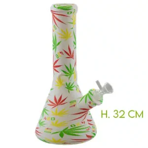 FARO BONG VETRO LEAF H.32